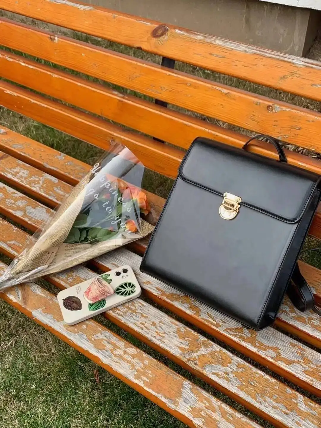 Bloom Vintage Black Y2k Backpacks Women 2023 Haruku Leather Solid Small JK Backpack Ladies Casual Mini Mochila Aesthetic