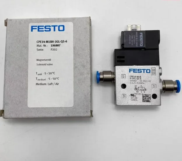 New original FESTO valve CPE14-M1BH-3GL-QS-6 196887