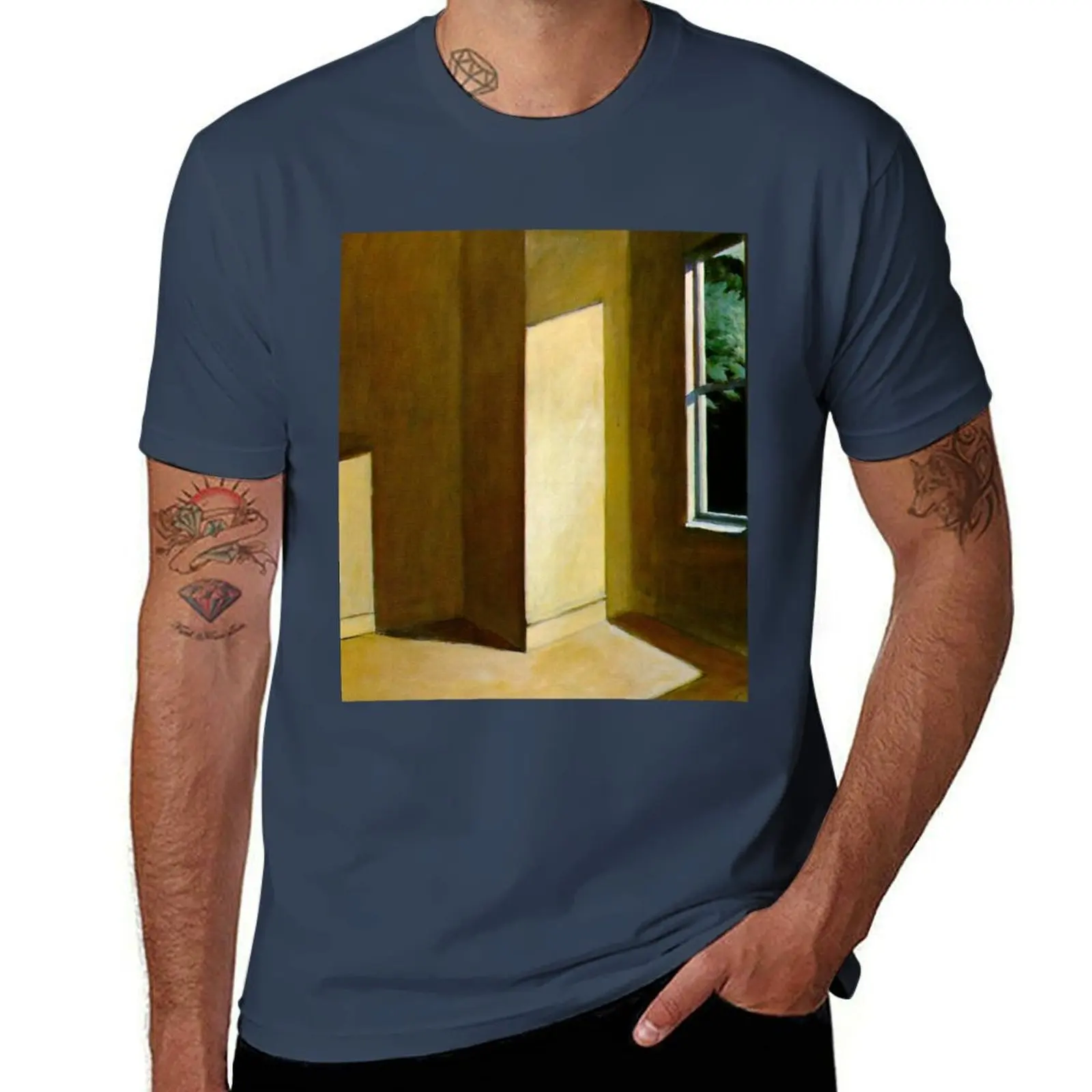 

Sun in an Empty Room-Edward Hopper T-Shirt Moisture Wicking Athletic T-Shirt