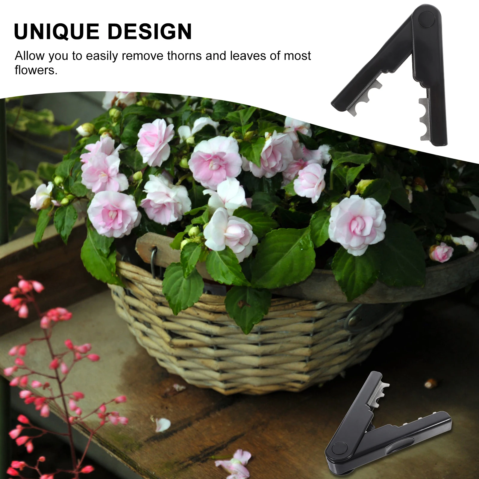 

Rose Stripper Leaf Remover Durable Flexible Easy Clean Gardening Flower Shop Party Arrangement Plant Pliers Trimmer Tool
