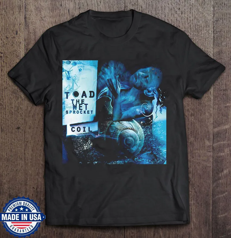 Coil By Toad the Wet Sprocket Black Cotton T Shirt Full Size S-5XL