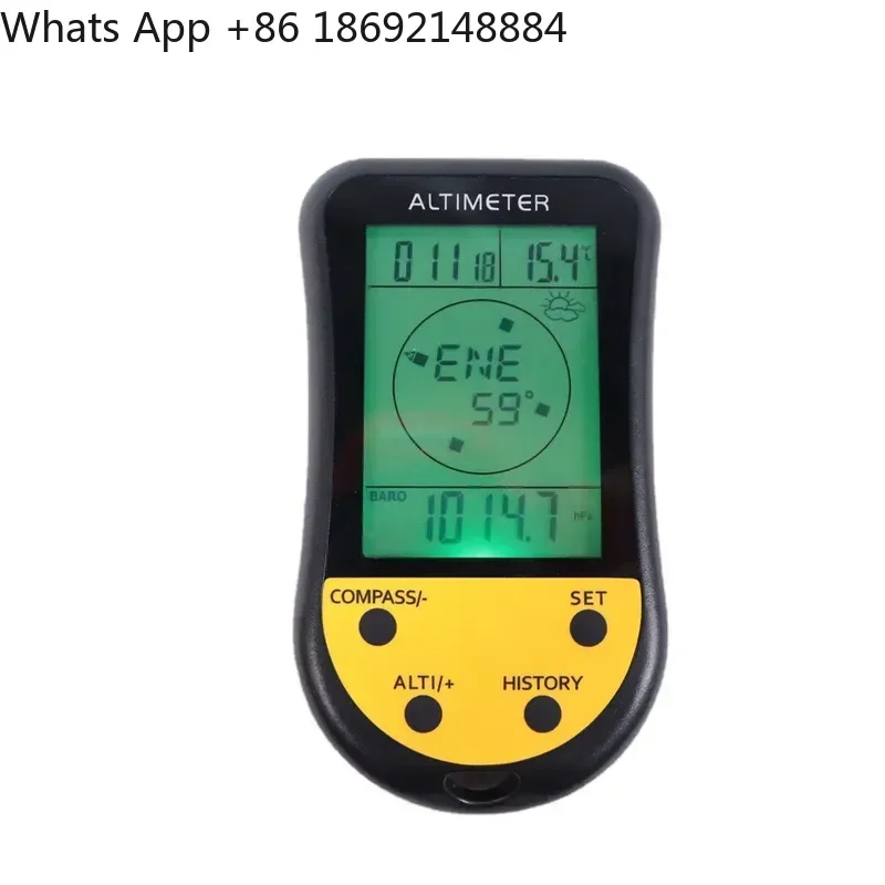 8-in-1 Multifunctional Altimeter Barometer Thermometer Compass Watch for Outdoor Mountaineering Fishing