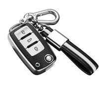Leather TPU Keychain Key Case Cover For VW Volkswagen Polo Tiguan Passat B5 B6 B7 Golf 4 5 6 MK6 Jetta Lavida Skoda Octavia Seat
