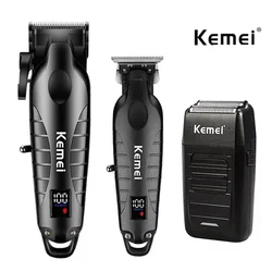 Kemei KM-2290 KM-2293 KM-1102 Hair Clipper Kit for Men Electric Shaver Hair Trimmer Professional Cutting Machine Clippers Men