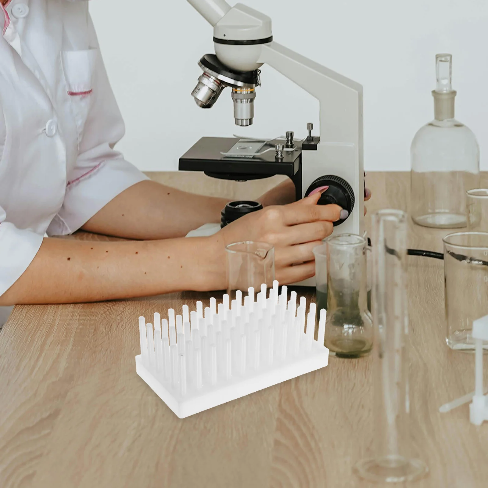 

Test Tube Rack Lab Stand Sampling Pipe Reusable Laboratory Plastic Experiment Container