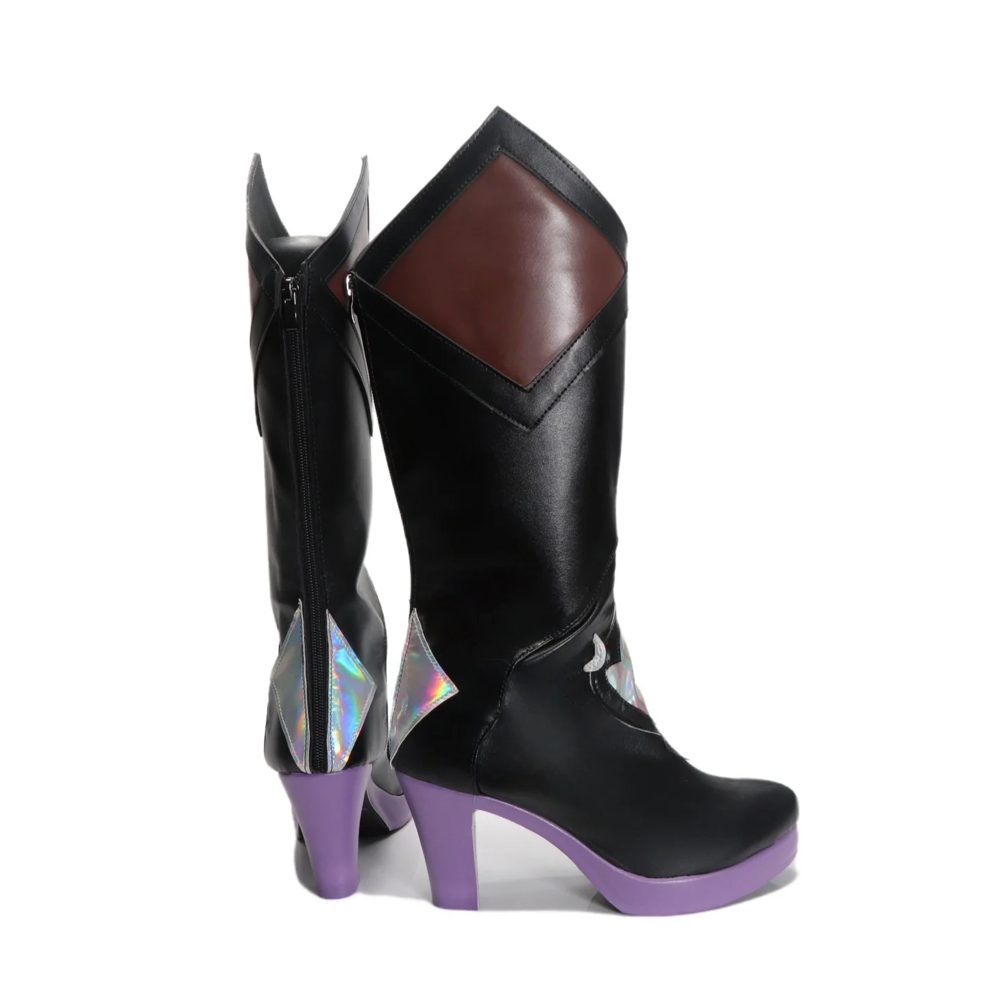 Scarpe cosplay cigno nero stivali Honkai Rail carnevale stella scarpe Halloween