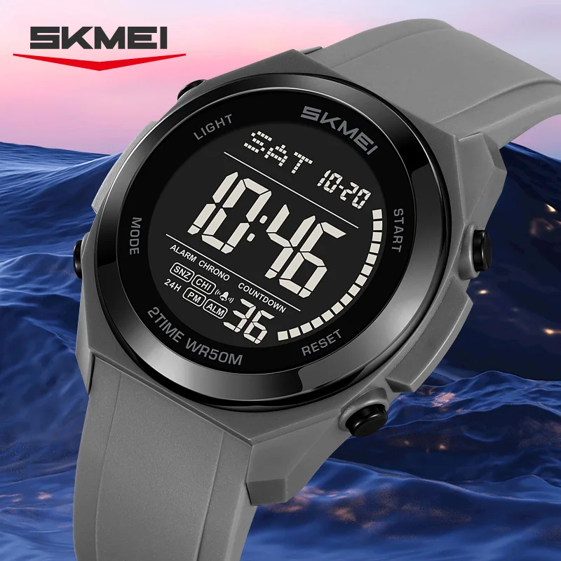 

SKMEI Military EL Light Waterproof Electronics Watches Sport Digital Wristwatch For Men Women Students Chrono Watch Reloj Hombre