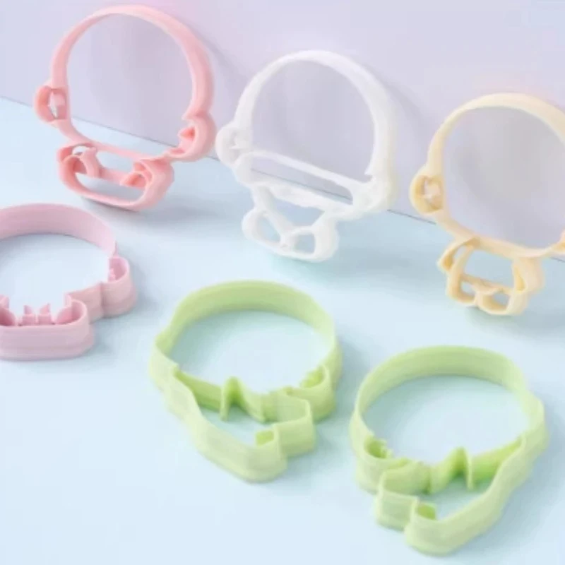Clay Plastic Cutting Mold Handmade DIY Ultra-light Clay Stone Plastic Clay Making Cartoon Dolls Body Auxiliary Cutting Molds