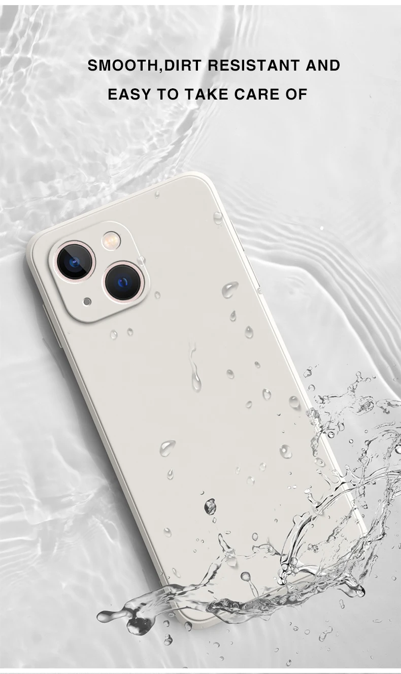 Neue quadratische Flüssigsilikon-Handyhülle für iPhone 14 13 7 8 Plus X XR XS 11 12 Pro Max SE 2020 Silikon-Schutzhülle – Detail 8