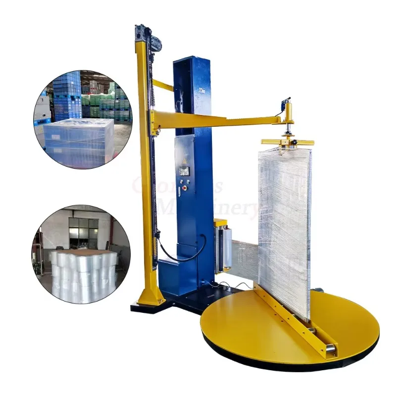 Stretch film mattress packaging winding tray packaging machine