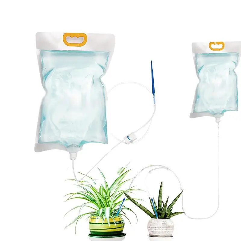 Bolsa de Riego Automática de 5L para Macetas de Jardín, Sistema de Riego por Goteo para un Fácil Cuidado de Plantas y Alimentación de Animales, Solución para el Hogar