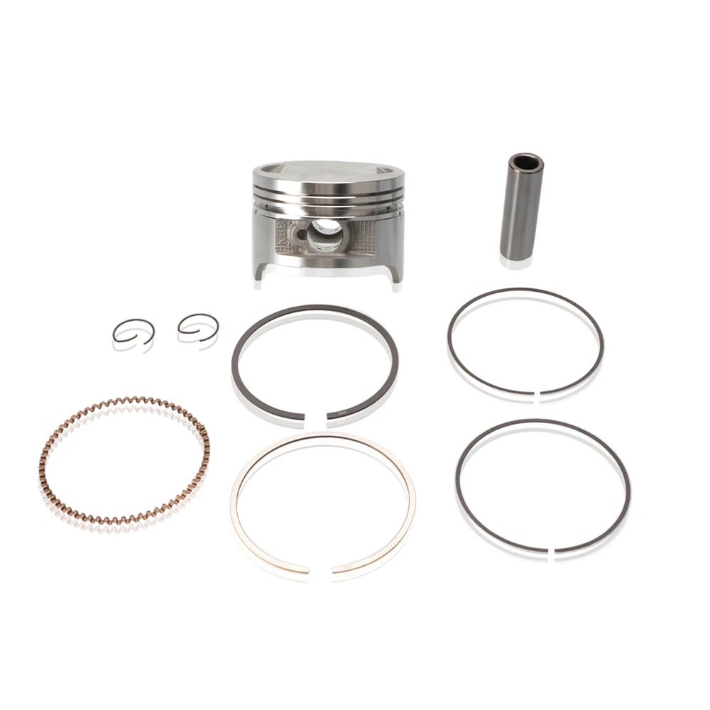 Motorcycle 62.5mm Piston 15mm Pin Ring Set Fit for 4-Stroke Air Cooled GY6125 150 152QMI 1P52QMI 157QMI 1P57QMI Moto Accessories