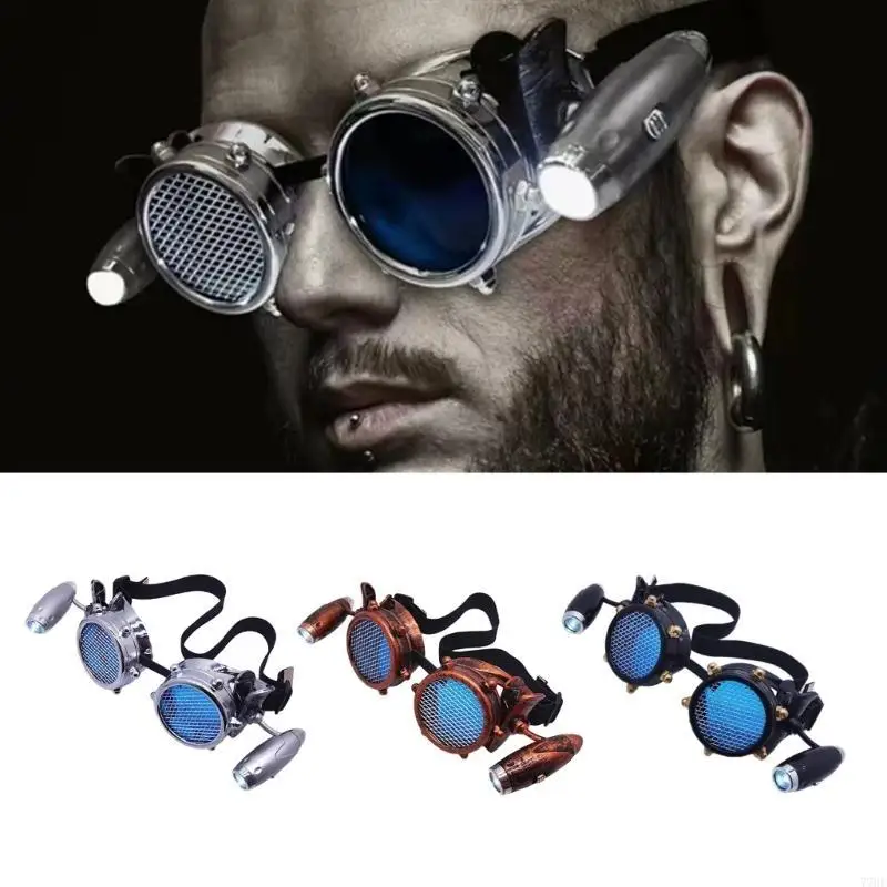 

77He Goggle Steampunk Cosplays Солнцезащитные очки кругие очки вечеринка смешное платье