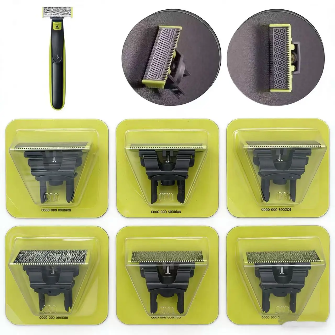 Replacement blades for electric razors, compatible with blades QP2520 QP2630 QP2515 QP6510 QP6520 QP6531 QP2724.