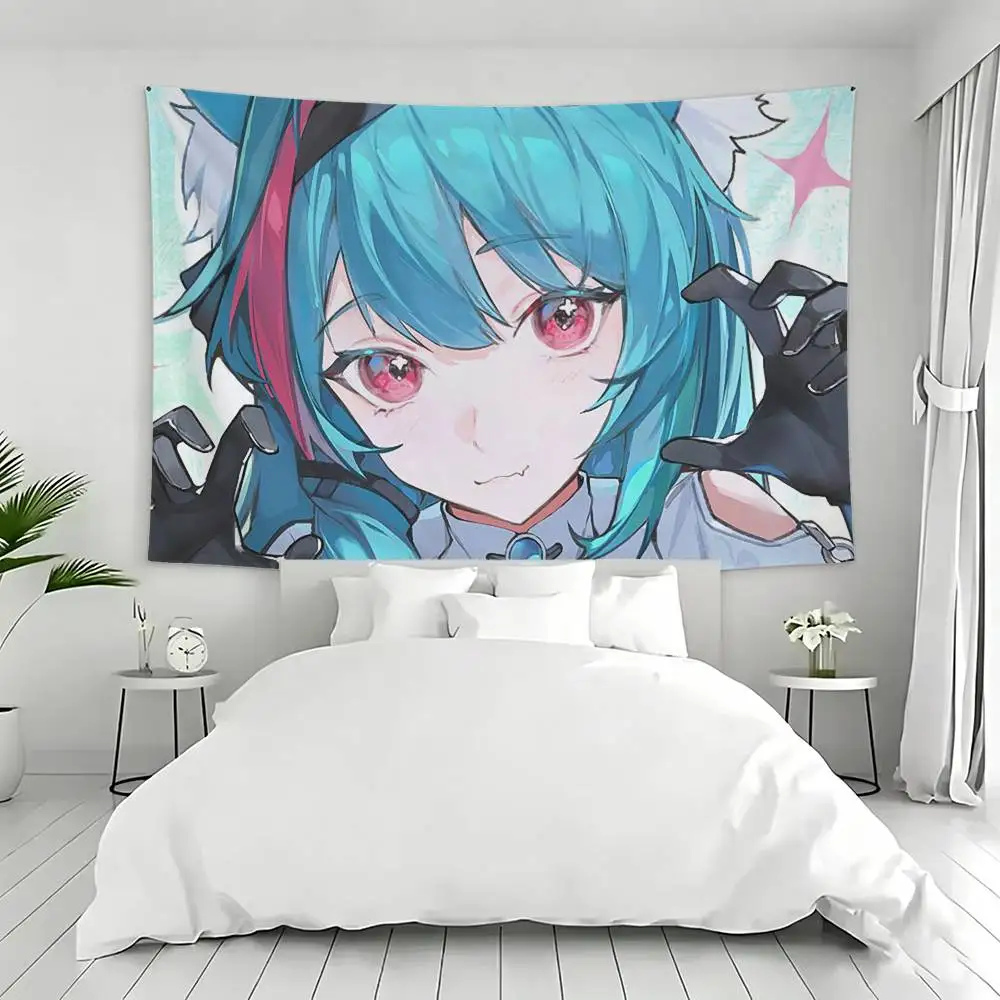 N-Neverness Everness Mint NTE Flag Digital Printing Banner for Garage Wall Out Door Decoration