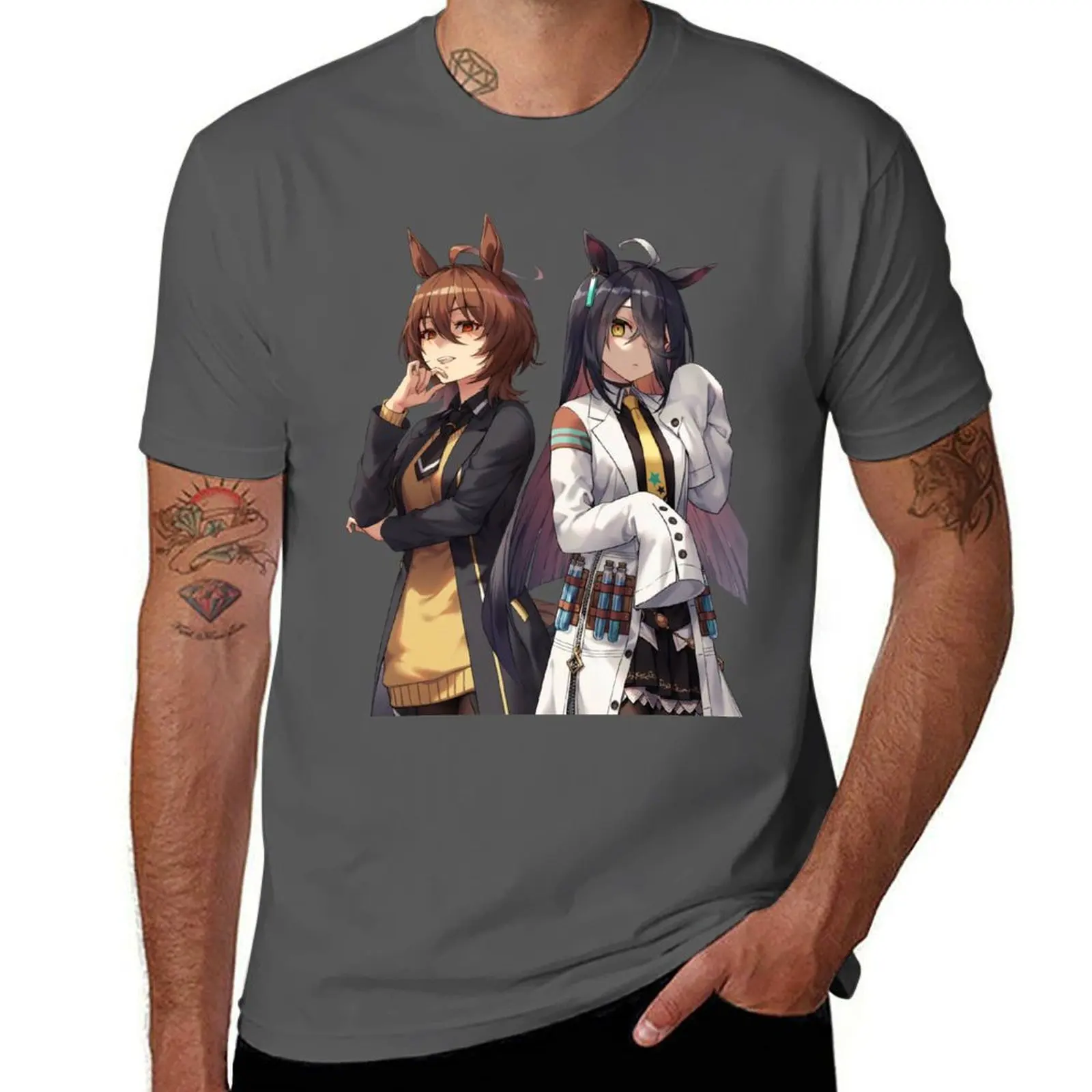 

Agnes Tachyon Manhattan Café Uma Musume T-Shirt man t shirt summer cotton t shirt man t shirts cotton 100% T-Shirt