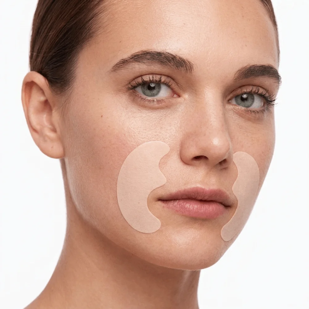20pair/40pcs Transparent Nasolabial Fold Patch Invisible Adhesive Anti Wrinkle Face Patches Tightness Skin-Tone