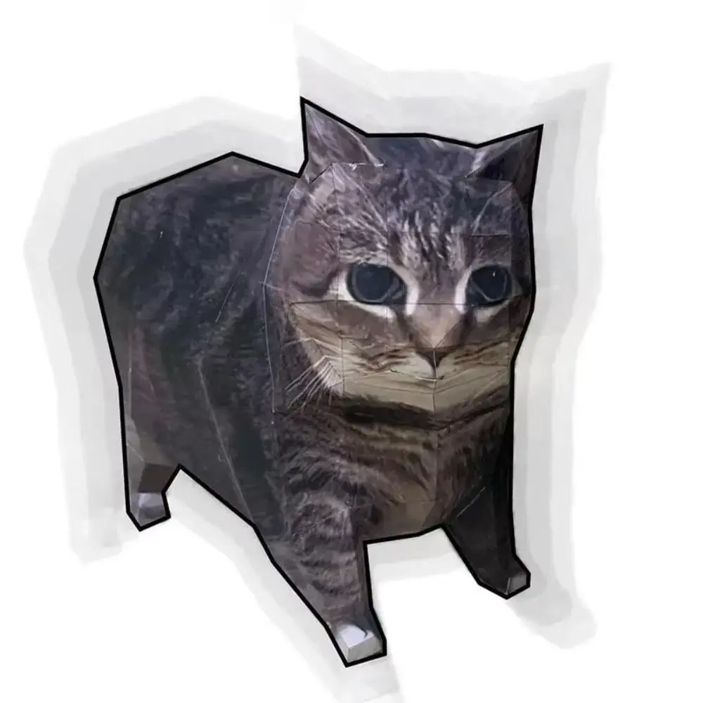 Maxwell Cat Kitten Stereo Origami Большая DIY бумажная модель кошки Чудещее котенка ручной работы Oiiao Cat бумажная модель