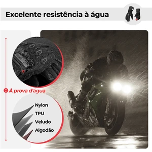 Kemimoto 2KP -Zertifizierung CE Winter Motorrad Herbst Schwarz Moto Handschuhe Heiße Touchscreen Dwater Proof Water Water Gloves Duro -Scheibe Schutz für Motocross ATV UTV 8 Hauptverkaufshandschuh X11 Blackout - №2