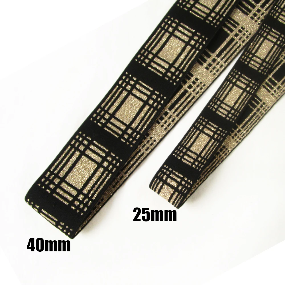 1 Meter 4cm Fashion Shiny Elastic Bands Stretch Webbing Rubber Band for DIY Sewing Accessories Clothing Bags Trousers