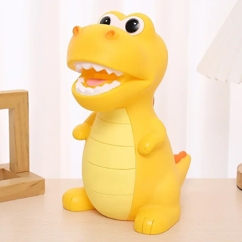 Hucha de dinosaurio, gran hucha de plástico irrompible para niños y niñas, contenedor de dinero decorativo, regalos de cumpleaños para niños