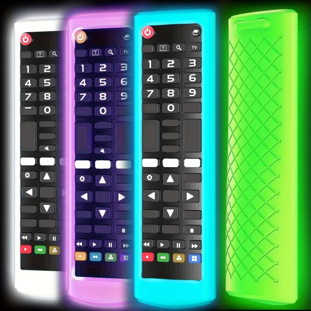 غطاء جهاز تحكم عن بعد من السيليكون الناعم مضيء لسلسلة LG AKB حافظة حماية متينة مضادة للانزلاق ومضادة للسقوط ملحق أنيق للتلفزيون