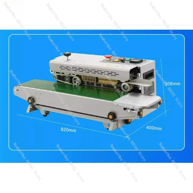 

Plastic Film Bag Snack Tea Desktop Ink Wheel Sealing Machine Packaging Machine FR-880 Vertical Horizontal Film Sealer 2 Wheels