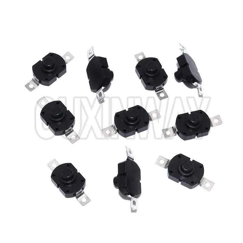 10 قطعة ON-OFF 1712KD 30 فولت 1A مصباح يدوي التبديل قفل مفتاح بـزر دفع 17X12X9.5 مللي متر الجدول مفتاح لمبة مصباح يدوي زر التبديل #4