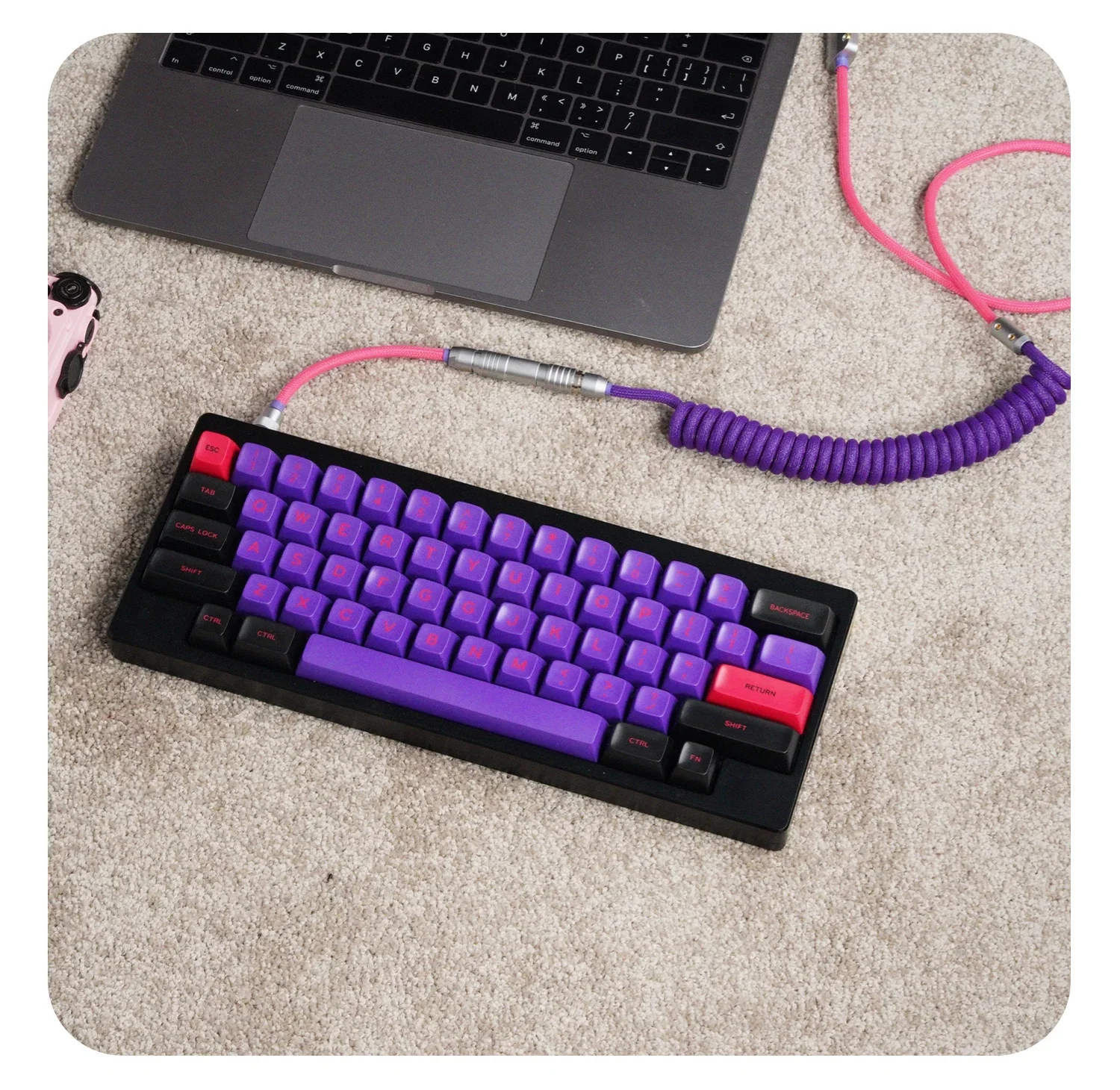 GeekCable Teclado Mecânico Personalizado Cabo de Dados Personalizado MelGeek Keycap linha mojo60