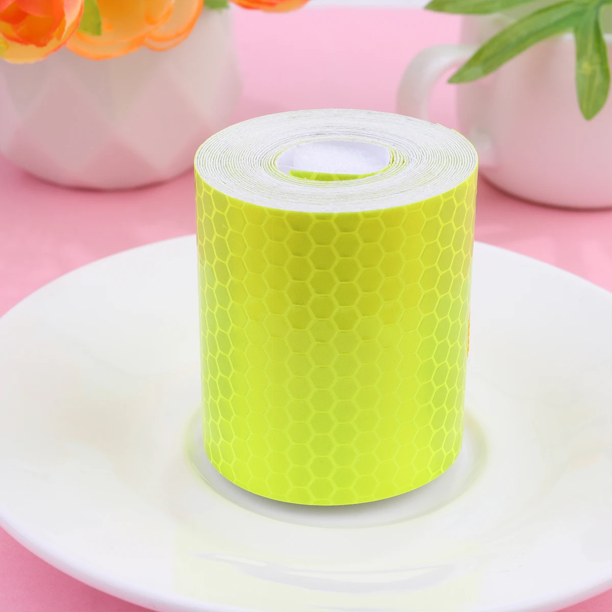 

Reflective Stickers Waterproof Tape Warning Strips Safety Mark Decals Trailer Reflectors Hexagonal Pattern High
