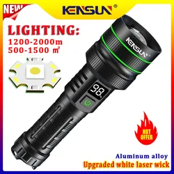 Most Powerful Long Shot LED Flashlight Zoomable Camping Torch Built-in 26650 Battery High Power Tactical Lantern for Outdoors