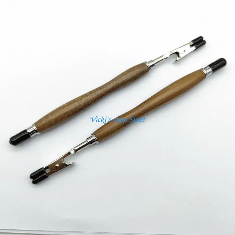 أداة تثبيت سوار من الخشب الطبيعي، سوار قوي لوضع المشبك المعدني المساعد، أداة مساعدة، قفل السوار