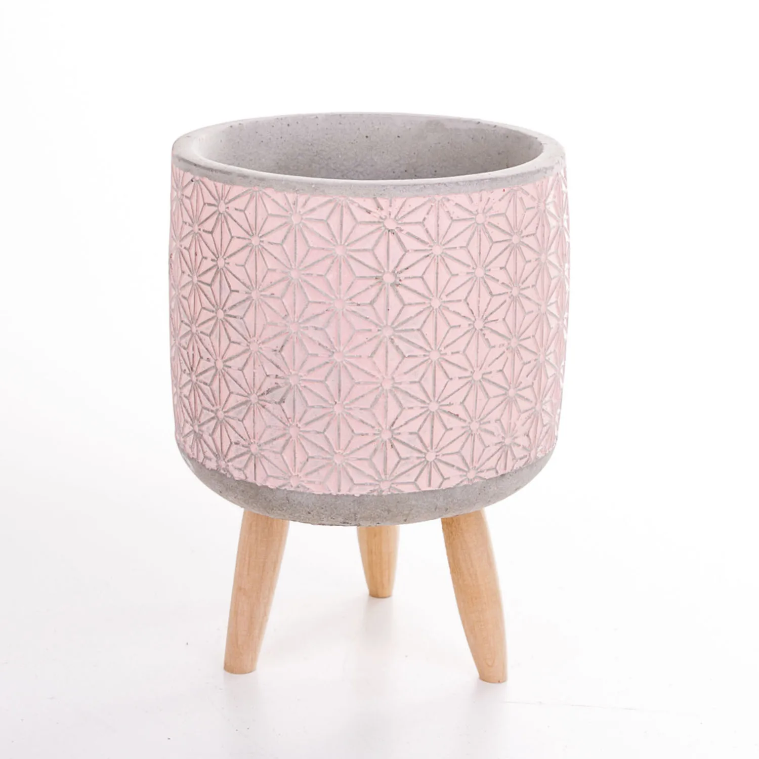 Pink concrete potted star patterned pink concrete saj20, 5 Cm