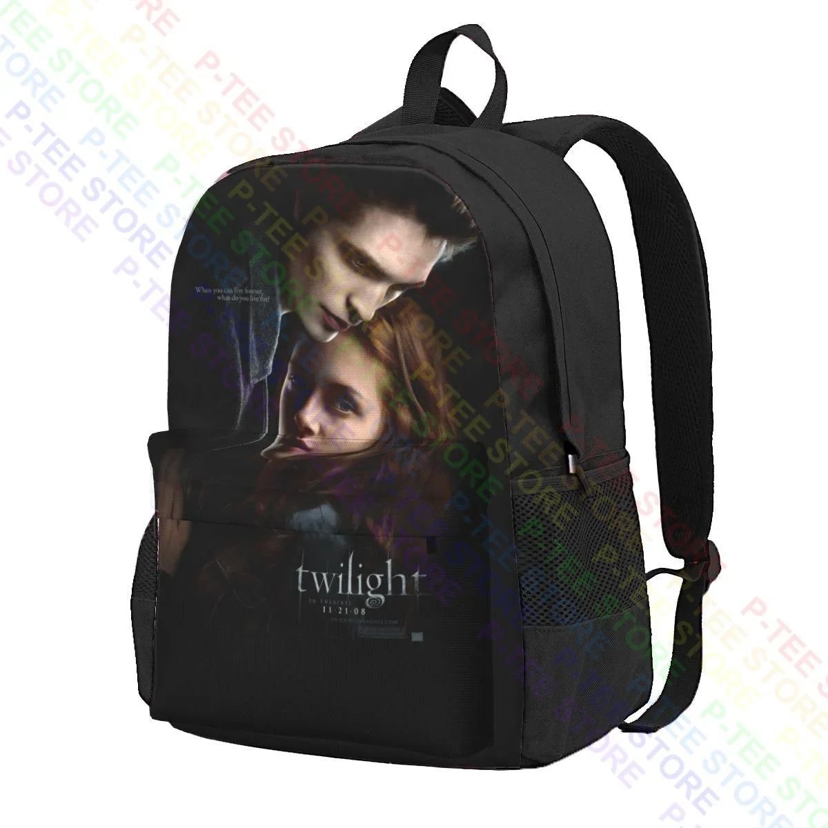 Twilight Saga Promo Edward Jacob Large Capacity Backpack Bookbag Shoe Bag 3d Printing Clothes Backpacks