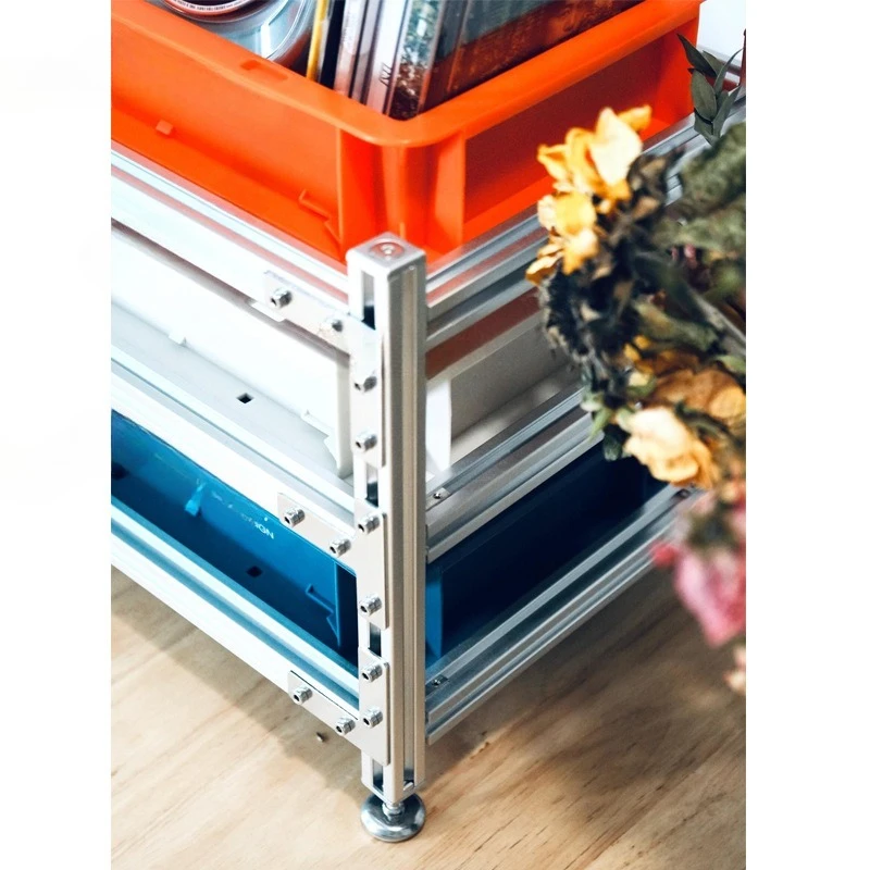 Скандинавское современное простое алюминиевое настольное хранилище