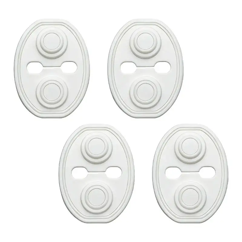 

02DE 4 шт. устойчивые к атмосферным воздействиям силиконовые защитные замки уменьшают шум, предотвращают появление ржавчины, для