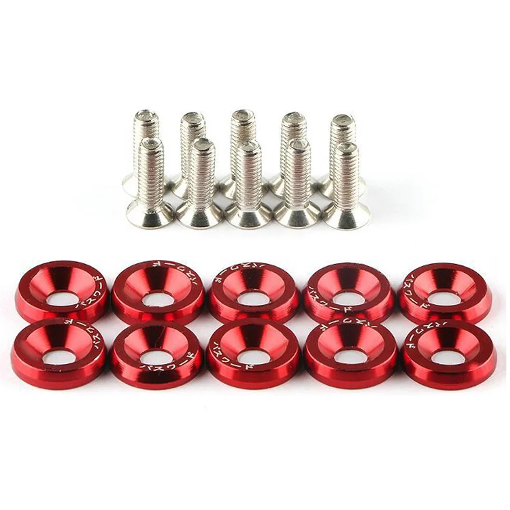 Aluminum Screws Bumper Nut Car Repair Car Upgrade Personalized Car Parts Under Hood Parts Car Modification Direct Replacement