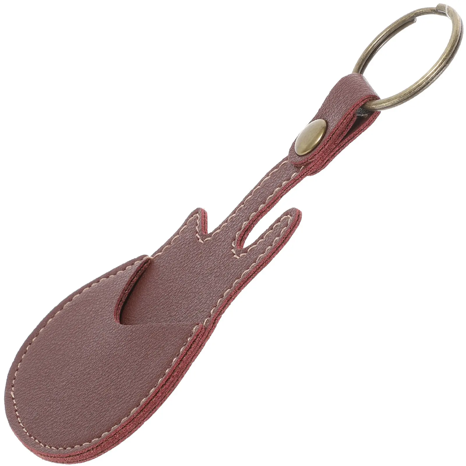 Stylish PU Guitar Picks Portable Bag Premium Plectrum Storage Case with Capo Holder Function for Guitar Tuning Clips and