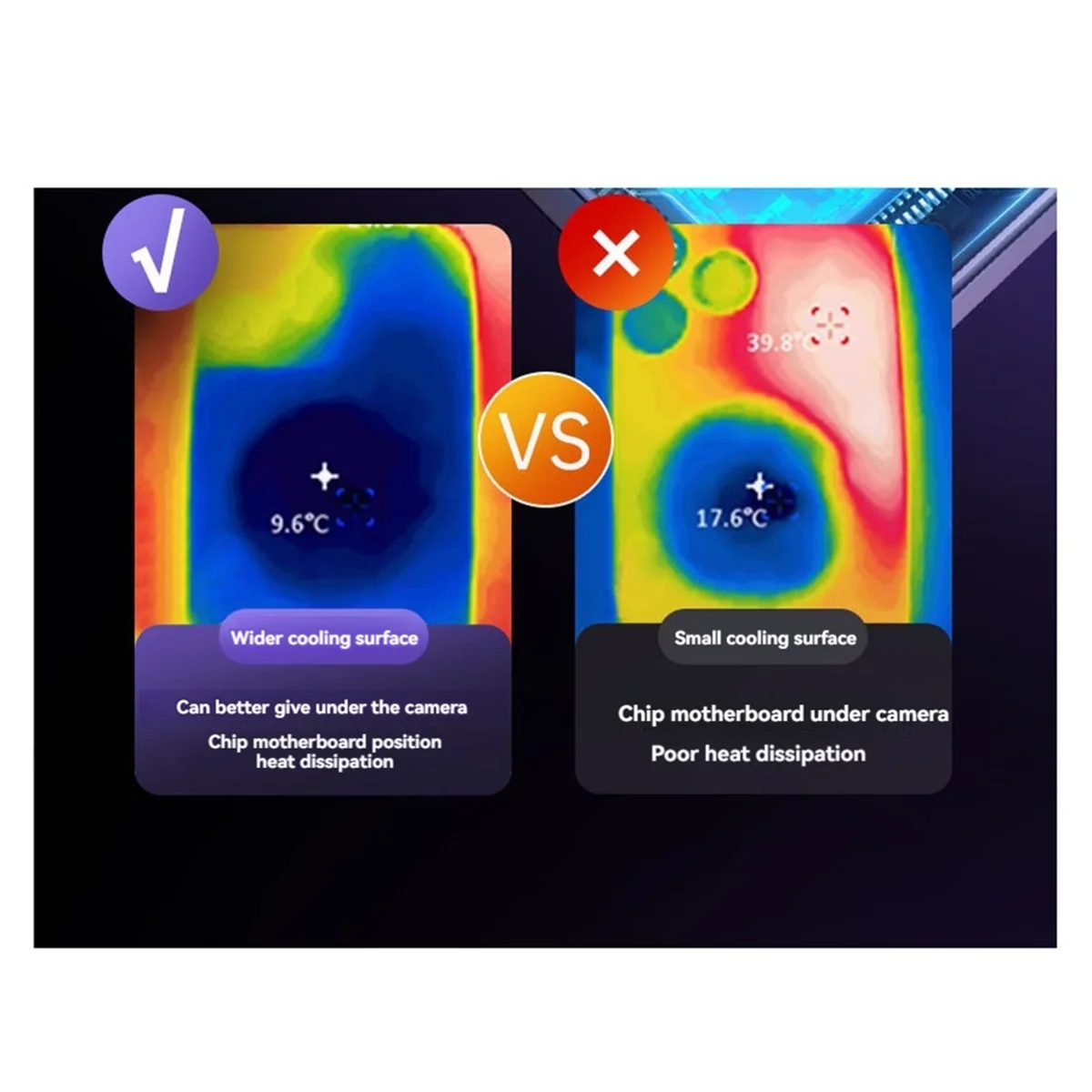 ARY-fSL33 Mobile Phone Cooling Fan, Semiconductor Magnetic/Back-Clip Game Cool Heat Sink for IOS &