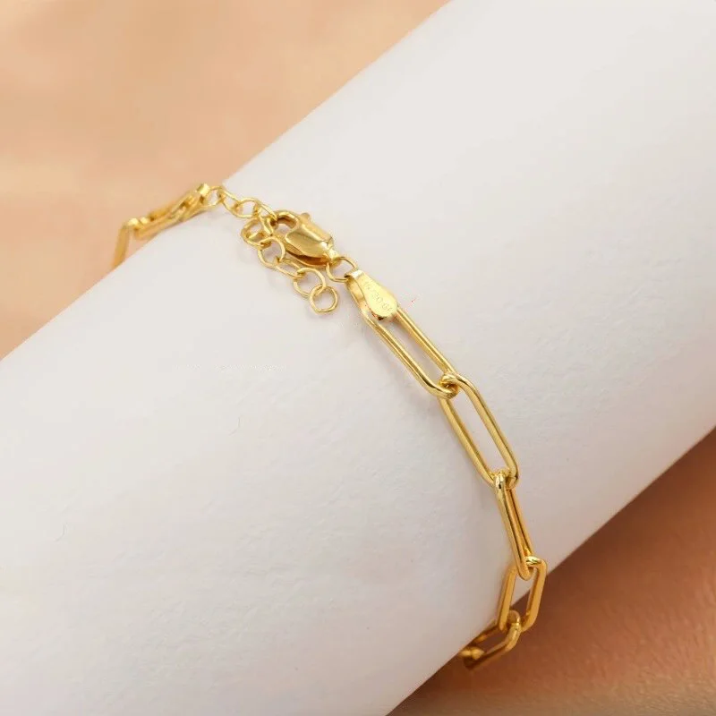 14k Gold Filled 6.5 Inches 4x13.8 mm Paperclip Chain w/1 Inches Extender | Gold Filled Supplies for Jewelry Making | Jewellery - view 3
