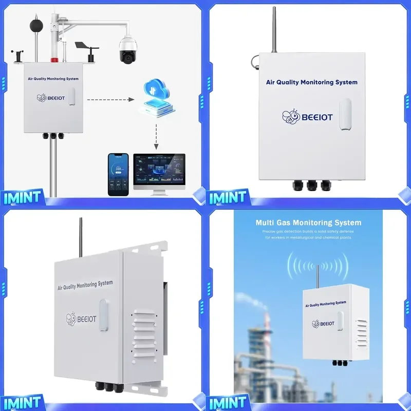 Air Pollution Monitoring System PM2.5 PM10 NO2 SO2 O3 H2S TVOC Dust Outdoor AQI