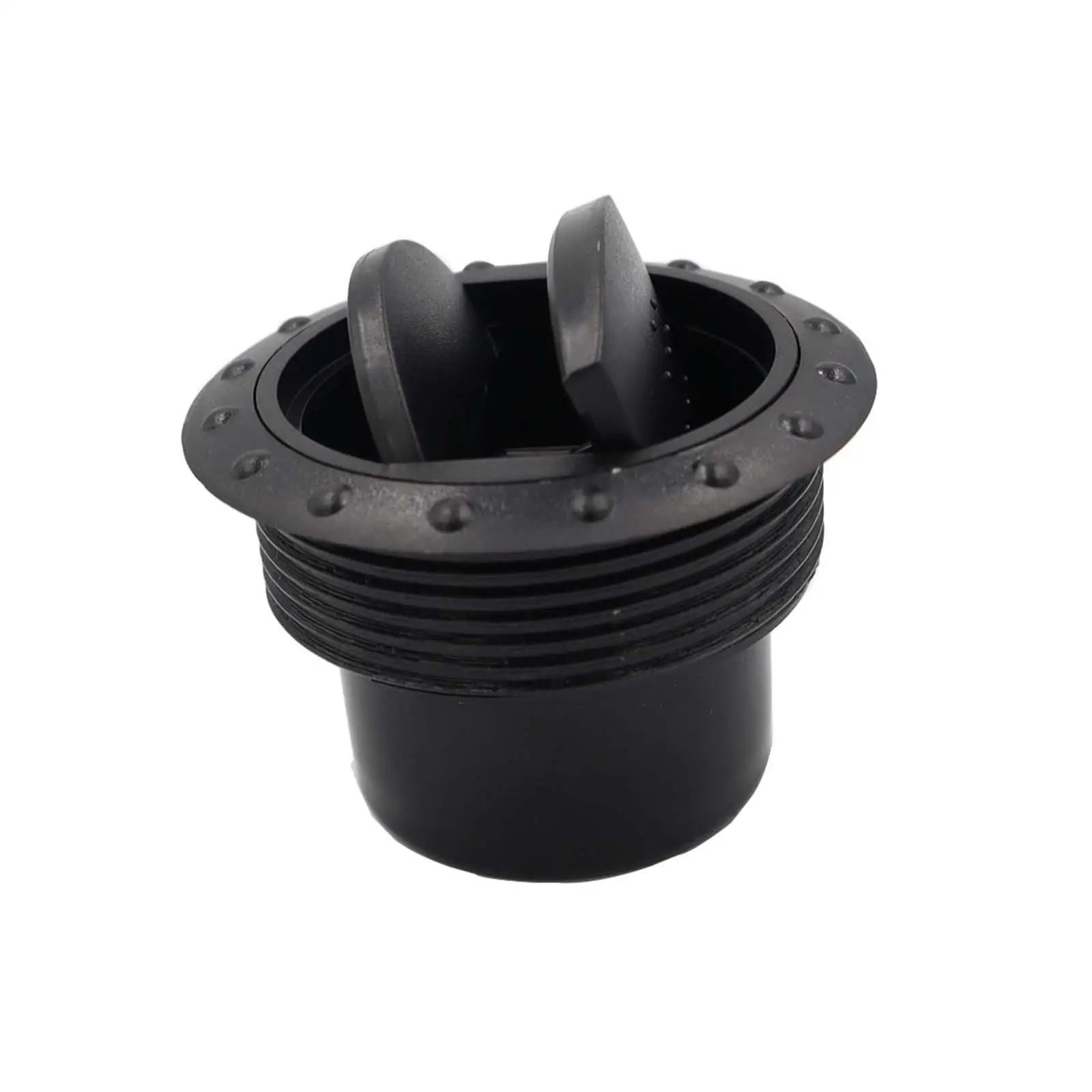 Black ABS Air Outlet Vent Adjustable Dashboard Exhaust Grille Louver for Universal RV Car Marine Use