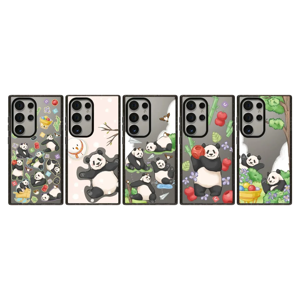 

Panda Acrylic Border Magnetic Phone Cover for Samsung Galaxy S23 S24 S25 Ultra S25+ Plus Case