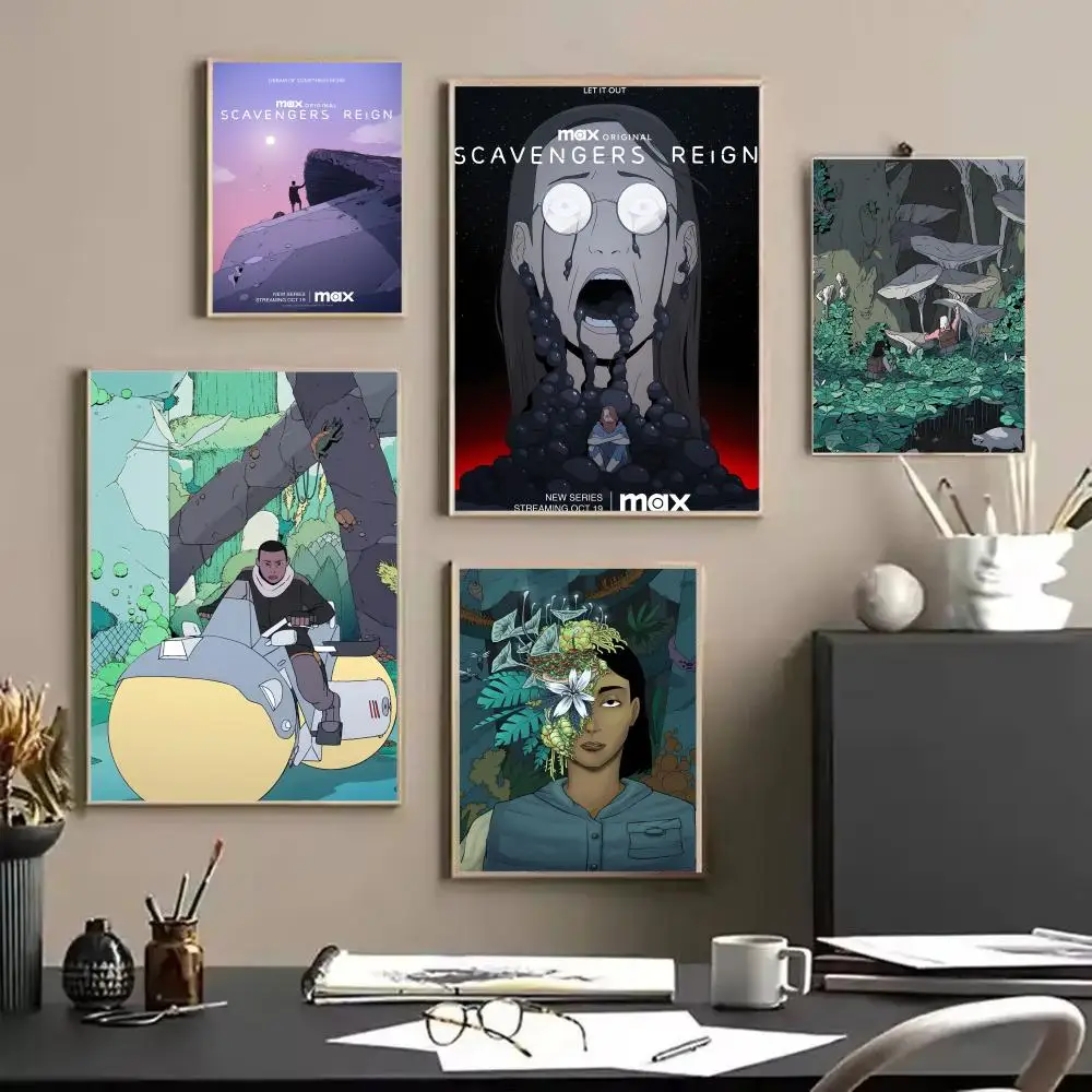 

Sci-fi Anime S-Scavenger ReignS Painting Living Room Bedroom Canvas Wall Art Print Mural Home Decor Gift Unframed Decoration