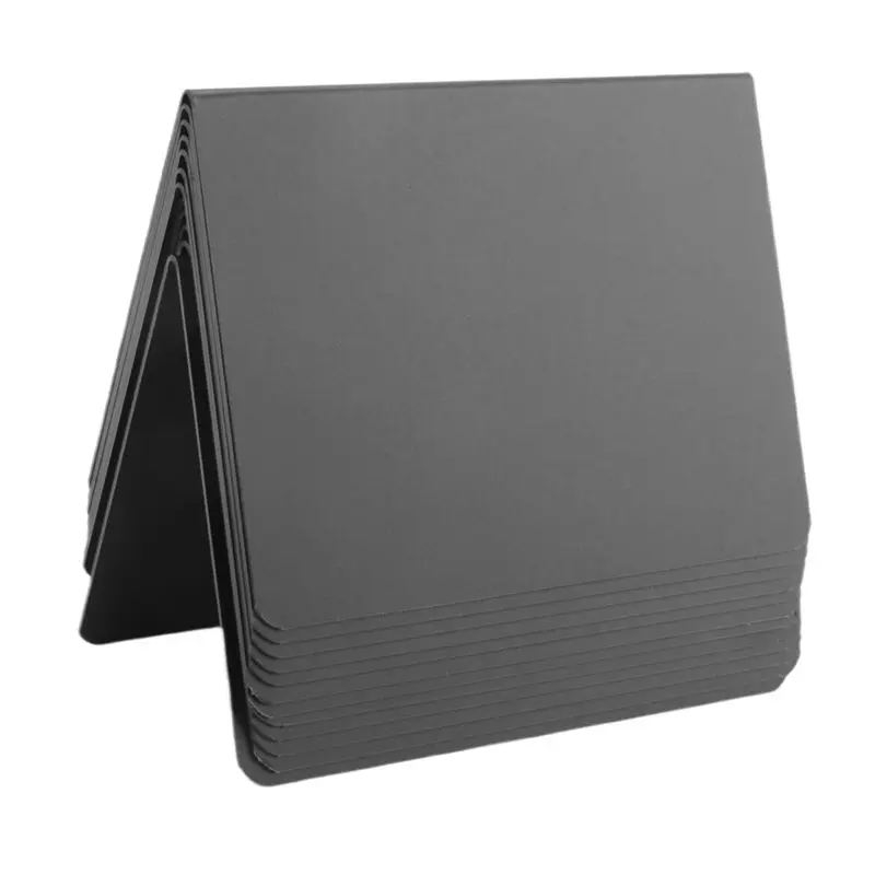 AED5-12 PCS Mini Chalkboard Signs 4X3inch Small Chalkboard Chalk Sign Food Labels For Party Buffet Tables ,Easy To Write