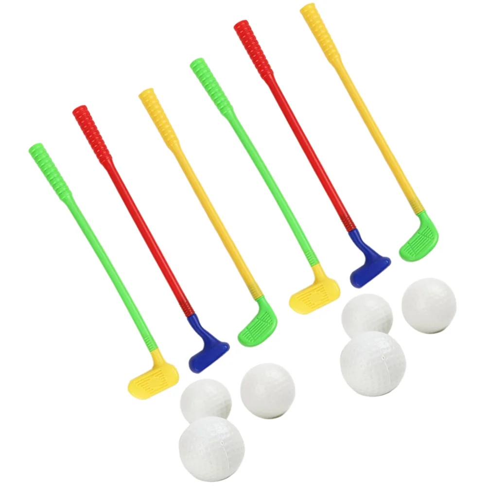 

2 комплекта регулируемых комнатных гольф-клубов, детские дошкольные игрушки для мальчиков, Детские клюшки и мячи, пластиковые игры, гольфы, Спортивная игрушка