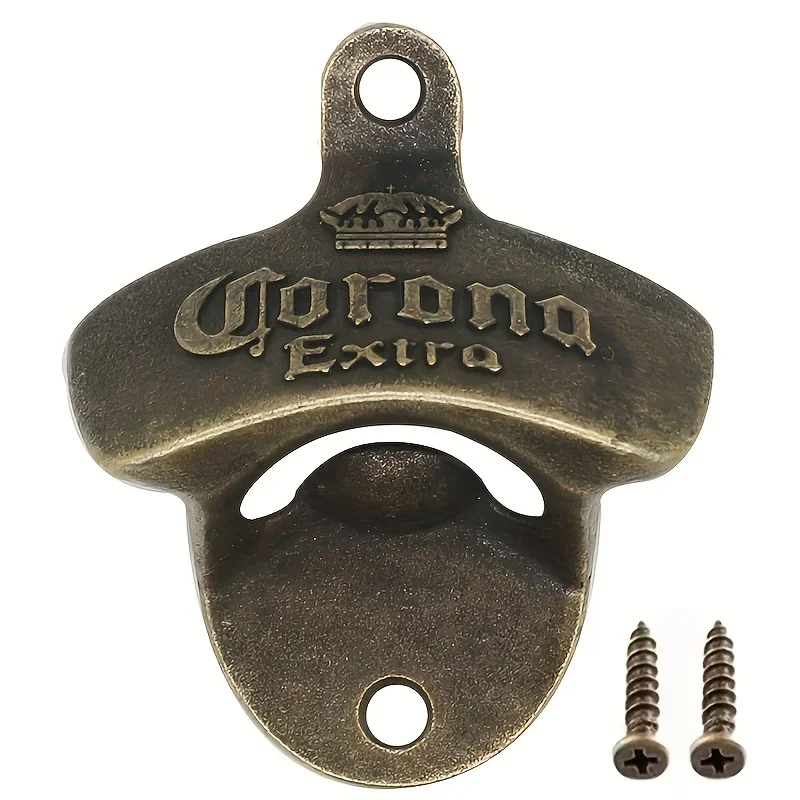 1pc Retro Corona Design Flasche Opener Wand Hängen Bier Opener DIY Werkzeuge Legierung Galvanik Prozess Bar Wand Dekor