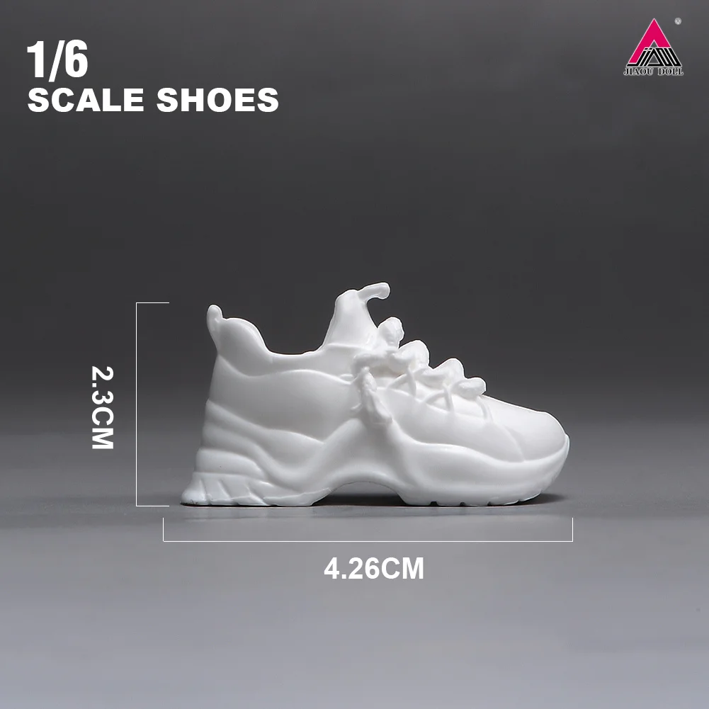 1/6 مقياس أنثى أحذية خفيفة أنيقة نعل سميك أسود أبيض الصلبة الألوان أبي أحذية نموذج صالح 12 ''عمل الشكل دمى الجسم