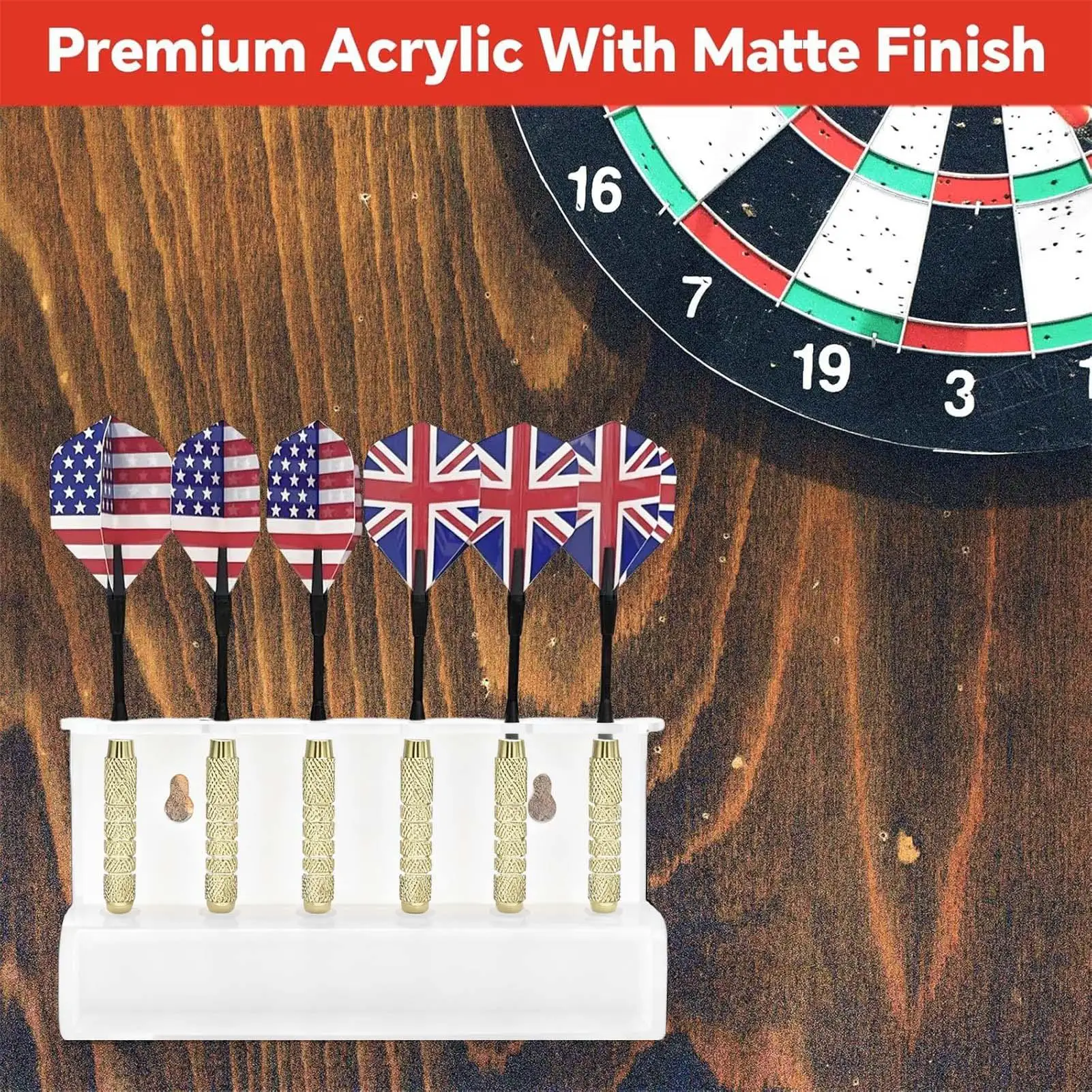 

Dart Racks Acrylic Multi-Capacity Storage Organizer Wall Mounted Dart Holder For Indoor Outdoor Game Rooms Studios Living Room