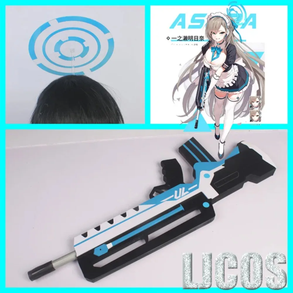 Blue Archive Sunaookami Siroko Cosplay Gun Props Cannot Be Halo Headwear Fired Hallow Christmas Comic Con Party Accessory